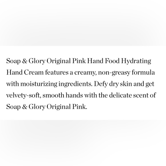 $3❤️‍🔥 Soap & Glory Hand Food Hydrating Hand Cream Travel Size ✋🧴 NEW - Picture 4 of 5